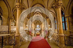 Festivity Stairs in the Vienna City Hall, Austria