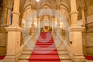 Festivity Stairs in the Vienna City Hall, Austria