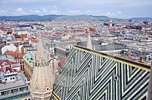 Vienna city panorama