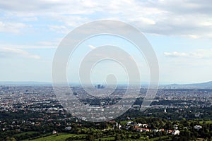 Vienna city panoramic view