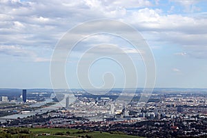 Vienna city panoramic view cityscape