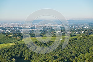 Vienna City and suburbs from Leopoldsberg