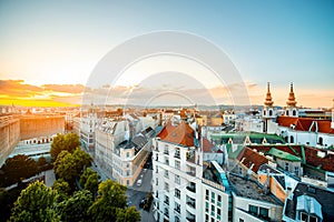 Vienna cityscape in Austria