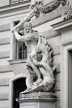 Vienna, detail fo Hofburg Palace