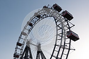 Vienna giant ferris wheel in Prater. Austria