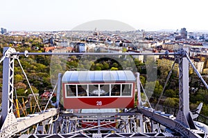 Vienna giant ferris wheel in Prater. Austria