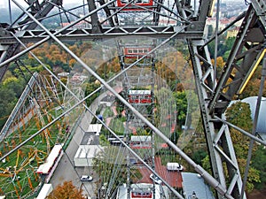 Vienna Giant Ferris Wheel or Wiener Riesenrad Prater, Wien - Vienna, Austria