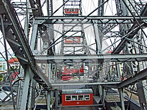 Vienna Giant Ferris Wheel or Wiener Riesenrad Prater, Wien - Vienna, Austria