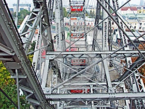 Vienna Giant Ferris Wheel or Wiener Riesenrad Prater, Wien - Vienna, Austria