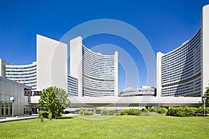 Vienna International Centre In Summer, Austria