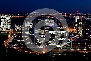 Vienna International Centre (UNO City), at night