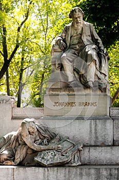 Vienna, monument of Johannes Brahms