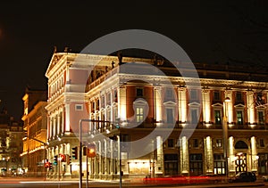 Vienna Music Hall at night