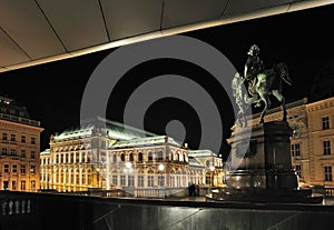 Vienna Opera House at night