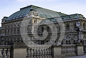 Vienna Operahouse (Wiener Staatsoper) seen from Albertina museum