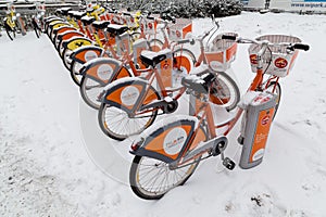 Vienna Public Bikes in the Winter