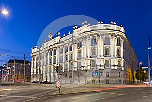 Vienna Schwarzenbergplatz At Night, Austria