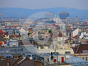 Vienna skyline and Vienna General Hospital