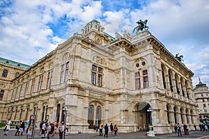 Vienna State Opera, an opera house in Vienna, Austria