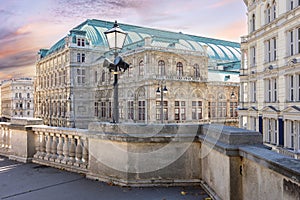 Vienna State Opera house in center of Vienna, Austria