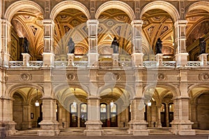 Vienna State Opera at night