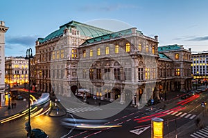 Vienna State Opera at night