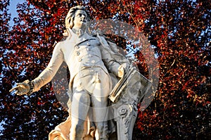Vienna, statue of Mozart