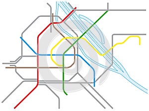 Vienna U-and S-Bahn Map