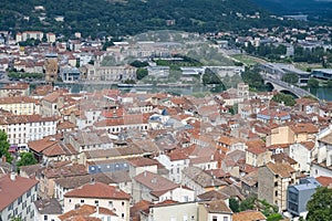 Vienne, France, aerial view of the city
