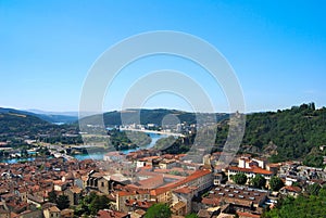 Vienne France Rhone River Aerial View