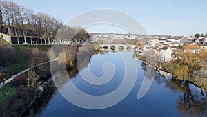 Vienne river in Limoges, France.