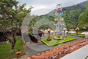 Vietnam. Cable car in Ba Na Hills Danang.