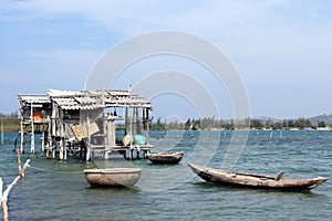 Vietnam fishing hut