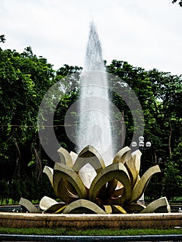 Vietnam Hanoi city fountain view