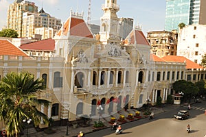 Vietnam: Ho Chi Ming City`s Opera from the roof of the legendary Rex Hotel