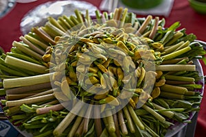 In Vietnam,  the hot pot disk is famous. photo