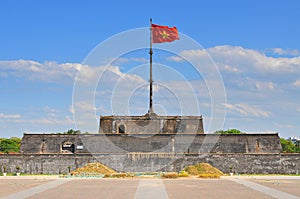 Vietnam, Hue, Flag Tower Cot Co Hue Citadel, Vietnam