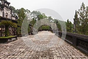 Vietnam, Hue. Royal Khai Dinh Tomb complex.