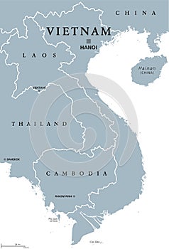 Vietnam political map