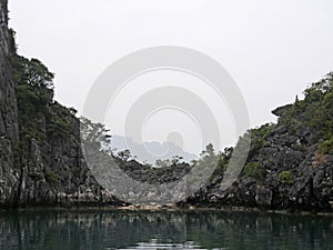 Vietnam, Quang Ninh Area, Halong Bay or Ha Long Bay Unesco World Heritage Site, The karst landscape