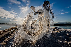 Vietnam Salt Field Worker