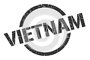 Vietnam stamp. Vietnam grunge round isolated sign.