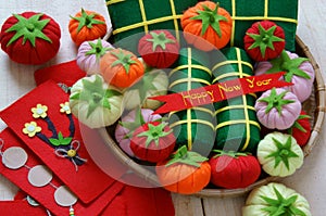 Vietnam Tet, banh tet, banh chung, Happy New Year photo