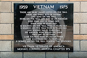 Vietnam Veterans honored, Mohave County, Arizona