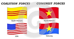 Vietnam war flags and coalitions