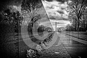 Vietnam War Memorial Sunrise, Washington, DC, USA