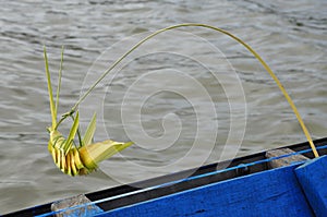 Vietnamese bamboo craft in grasshopper form