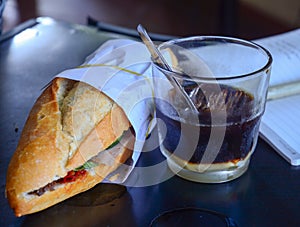 Vietnamese breakfast in Hoi An, Vietnam