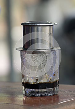 Vietnamese cofee preparation