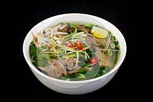 Vietnamese cuisine Pho Bo soup